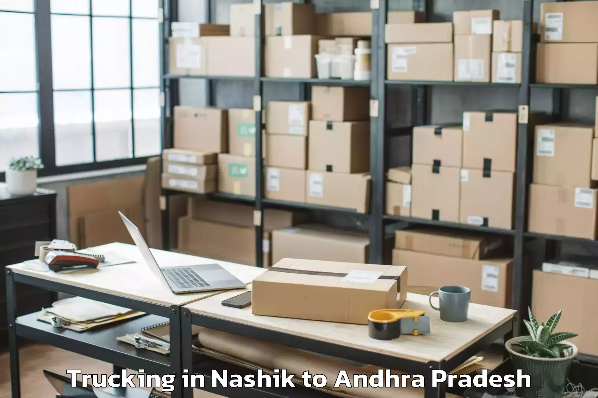 Book Nashik to Akividu Trucking Online